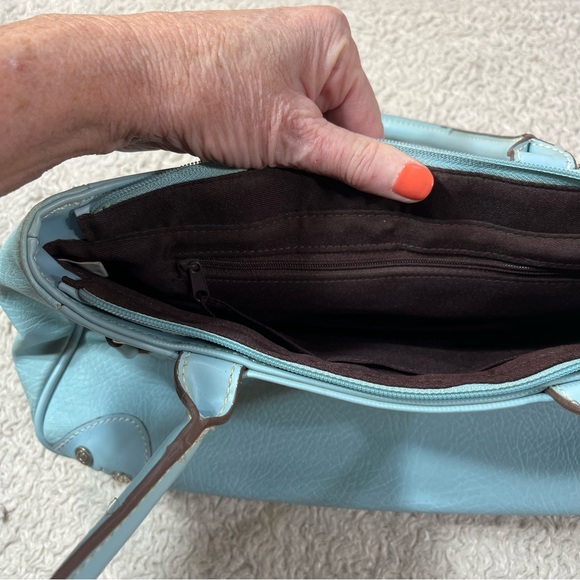 Charming Charlie's Hobo Shoulder Bag Purse in Tiffany Blue - Picture 6 of 11